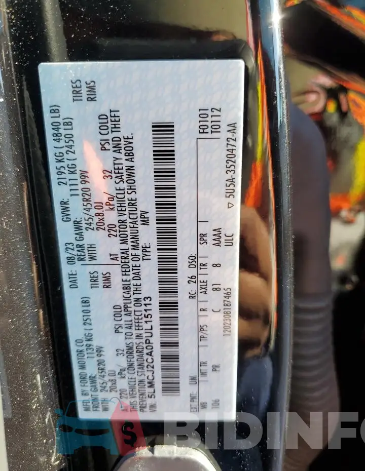 5LMCJ2CA0PUL15113 Photo# 13
