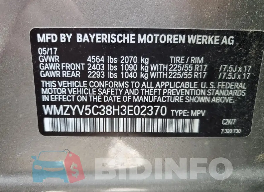 WMZYV5C38H3E02370 Photo# 13