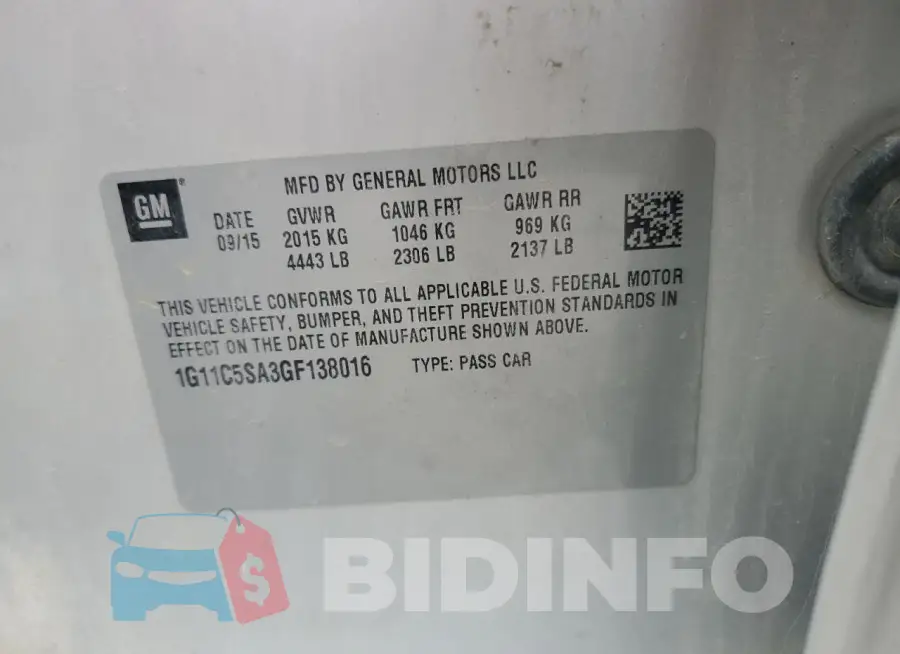 1G11C5SA3GF138016 Photo# 12