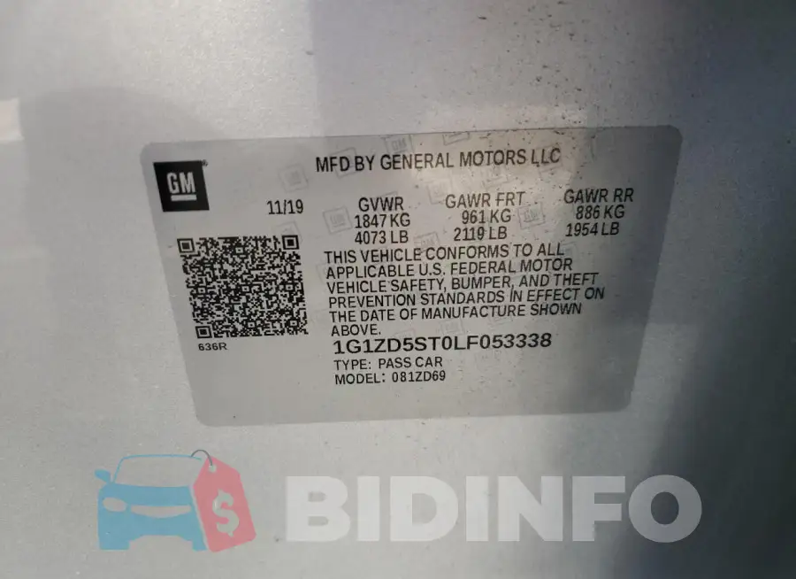 1G1ZD5ST0LF053338 Photo# 12