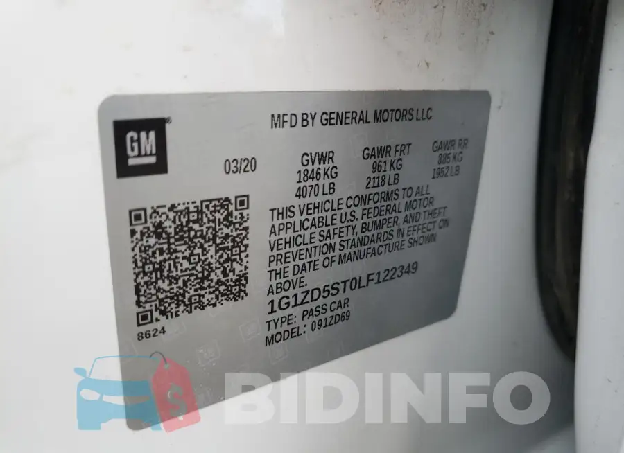1G1ZD5ST0LF122349 Photo# 12