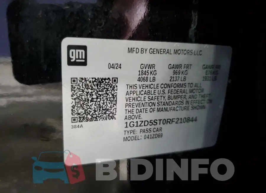 1G1ZD5ST0RF210844 Photo# 12