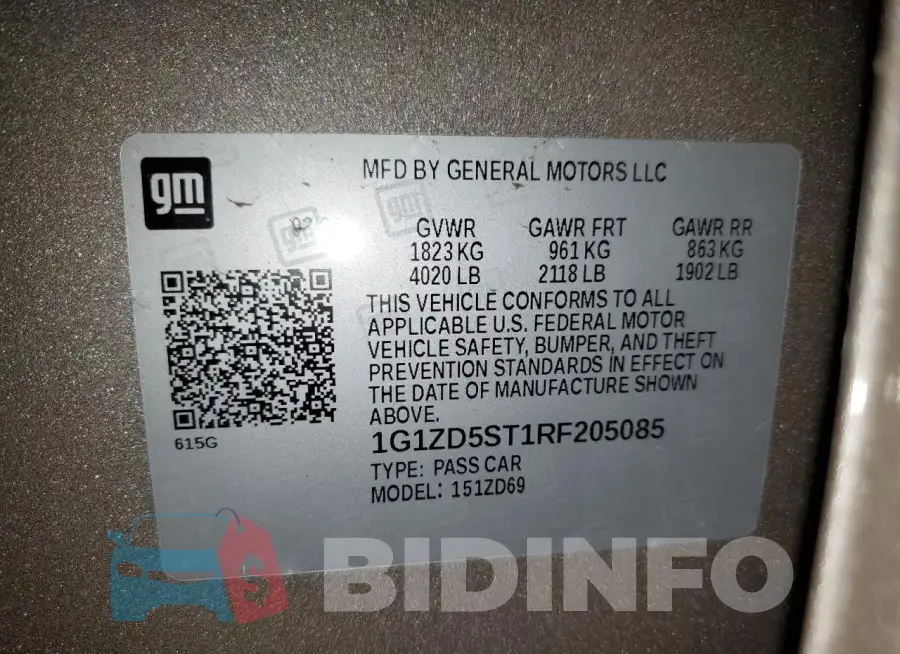 1G1ZD5ST1RF205085 Photo# 12