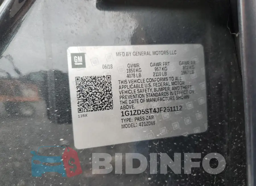 1G1ZD5ST4JF251112 Photo# 12