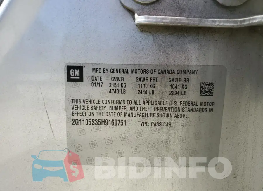 2G1105S35H9160751 Photo# 12