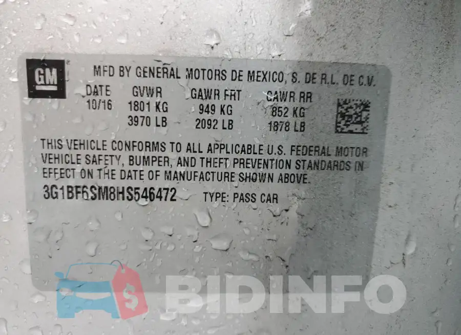 3G1BF6SM8HS546472 Photo# 12
