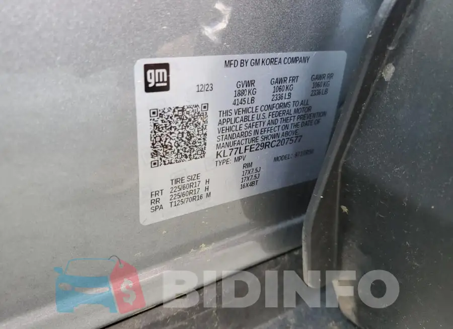 KL77LFE29RC207577 Photo# 13
