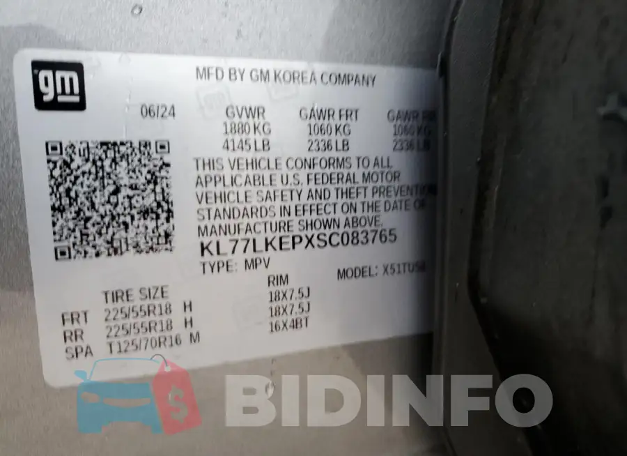 KL77LKEPXSC083765 Photo# 13