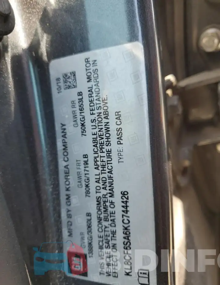 KL8CF6SA6KC744426 Photo# 13