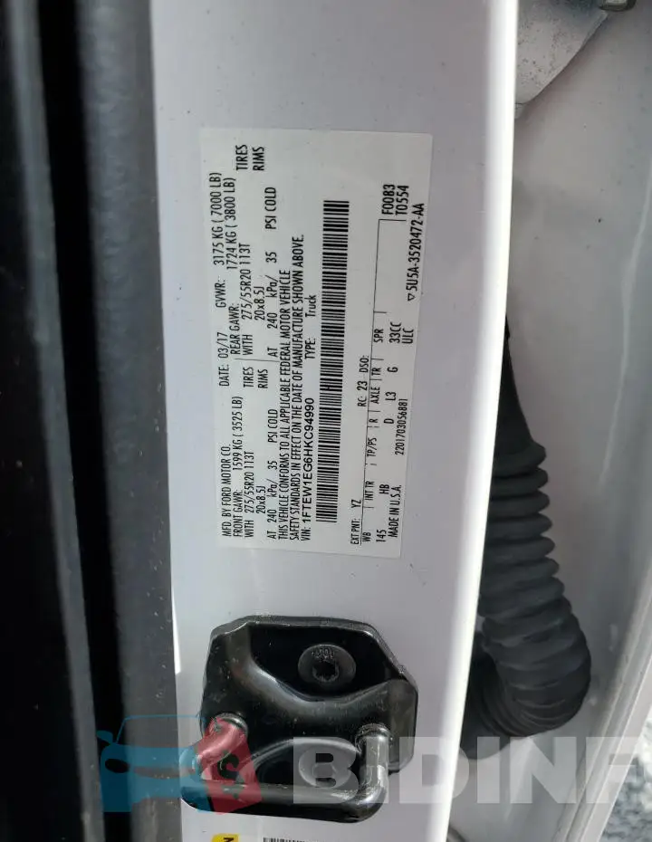 1FTEW1EG6HKC94990 Photo# 13