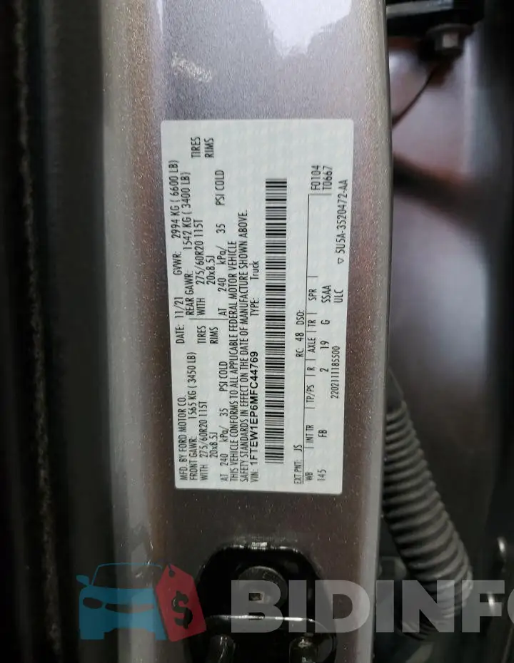 1FTEW1EP6MFC44769 Photo# 12