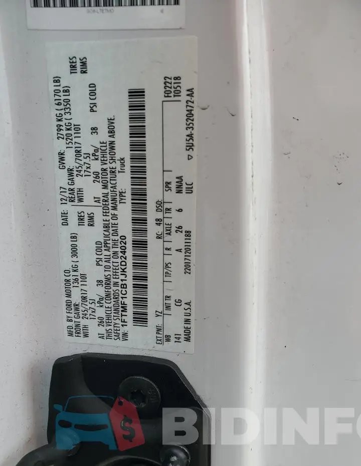 1FTMF1CB1JKD24020 Photo# 12