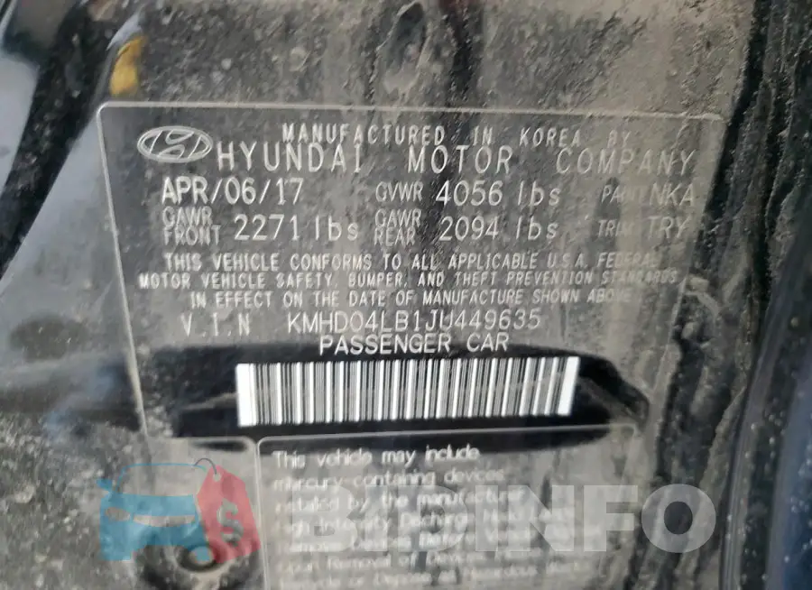 KMHD04LB1JU449635 Photo# 12