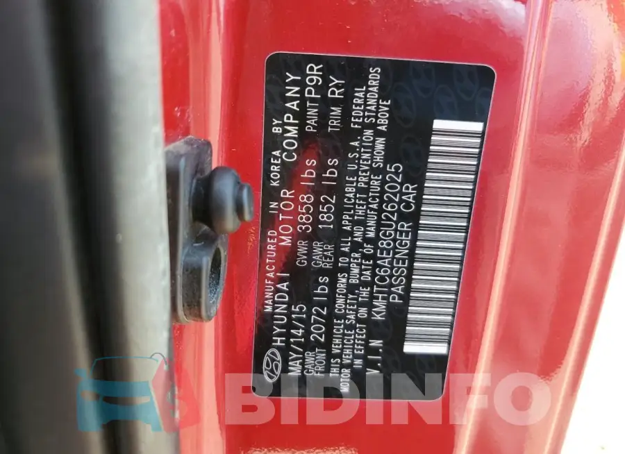 KMHTC6AE8GU262025 Photo# 12