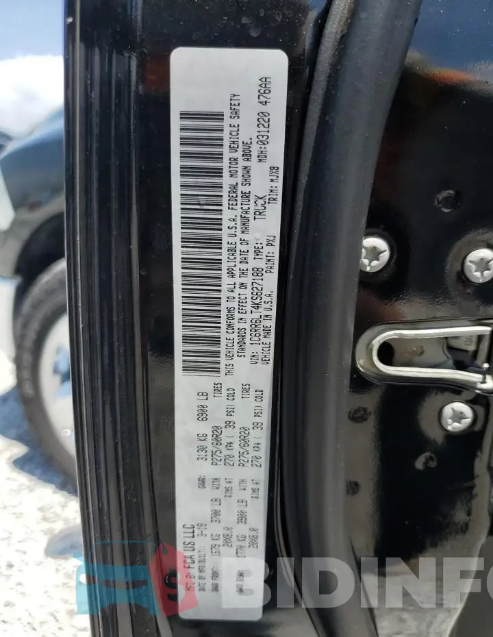 1C6RR6LT4KS627188 Photo# 12