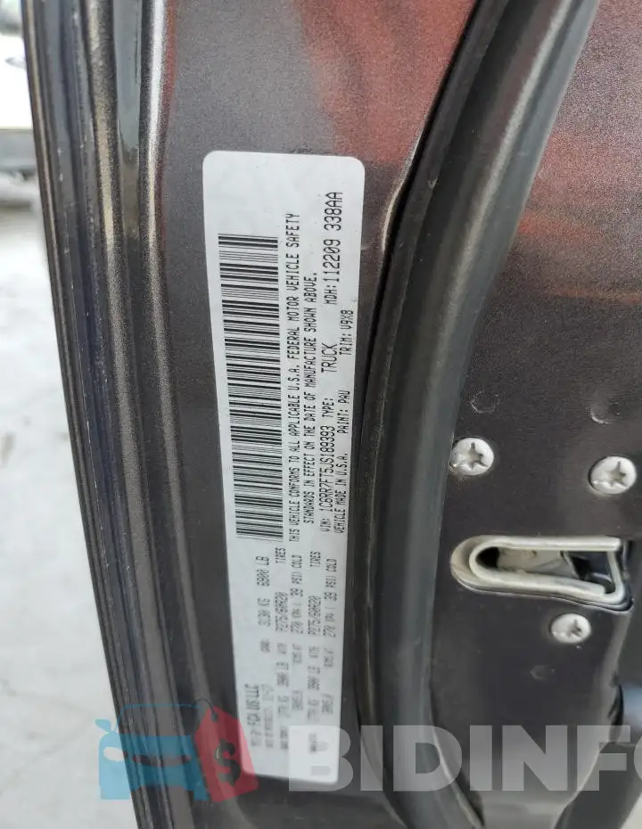 1C6RR7FT5JS189393 Photo# 12