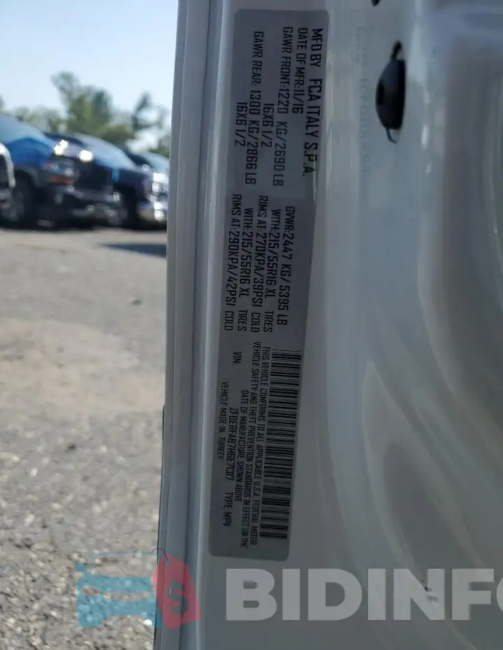 ZFBERFAB7H6E71317 Photo# 13