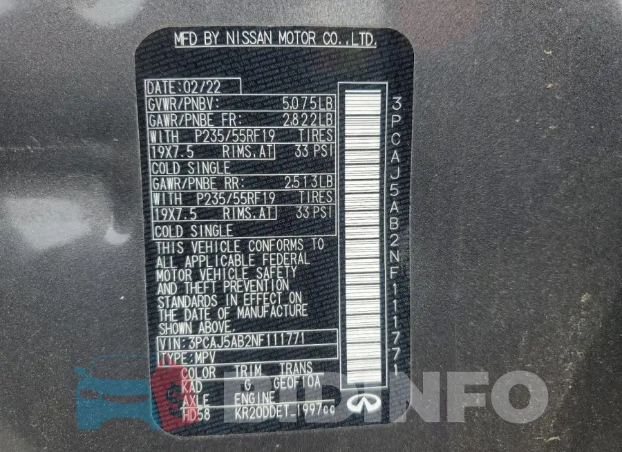 3PCAJ5AB2NF111771 Photo# 14