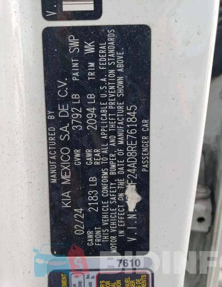 3KPF24AD8RE761845 Photo# 12