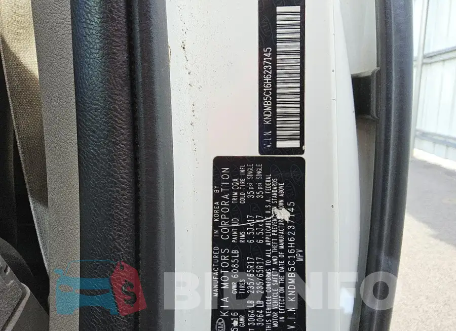 KNDMB5C16H6237145 Photo# 13