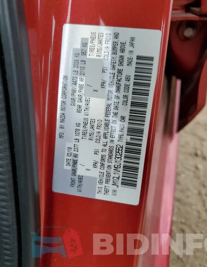 JM1GL1VM9J1302552 Photo# 12
