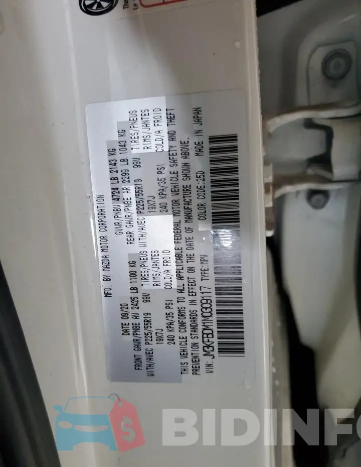 JM3KFBDM1M0309117 Photo# 14