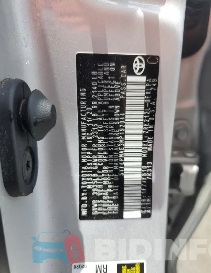 5YFEPMAE3MP192044 Photo# 12