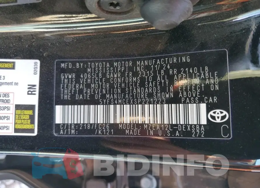 5YFS4MCEXSP221223 Photo# 13
