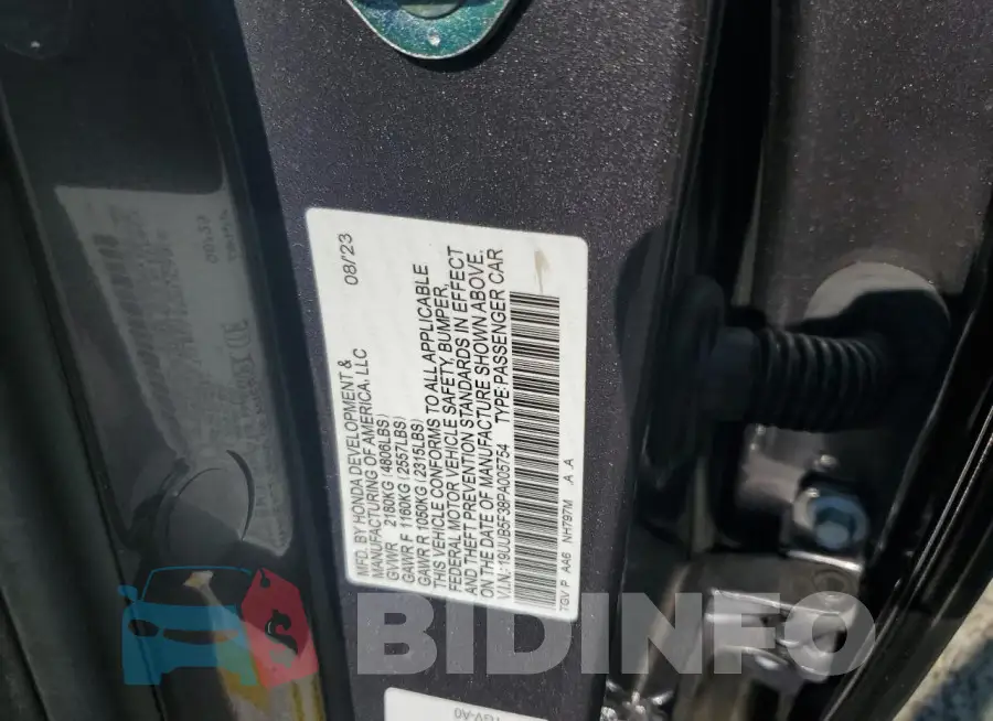 19UUB5F38PA005754 Photo# 12