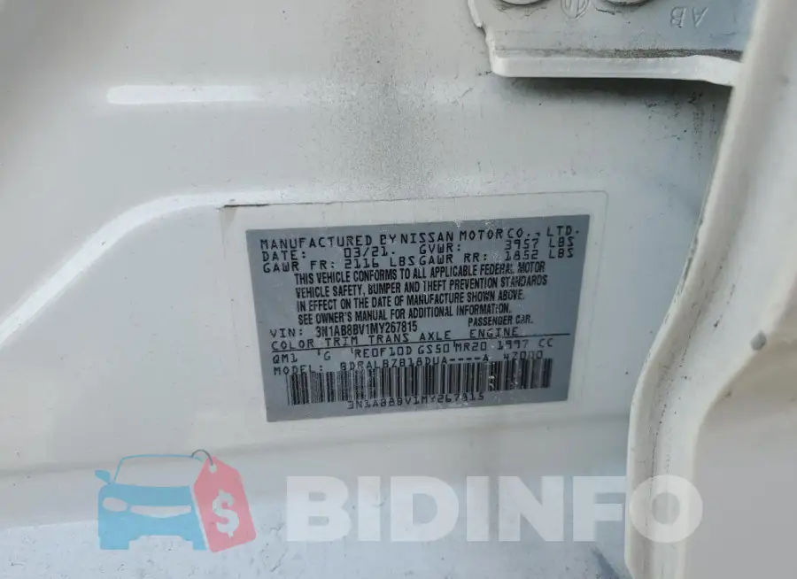 3N1AB8BV1MY267815 Photo# 13