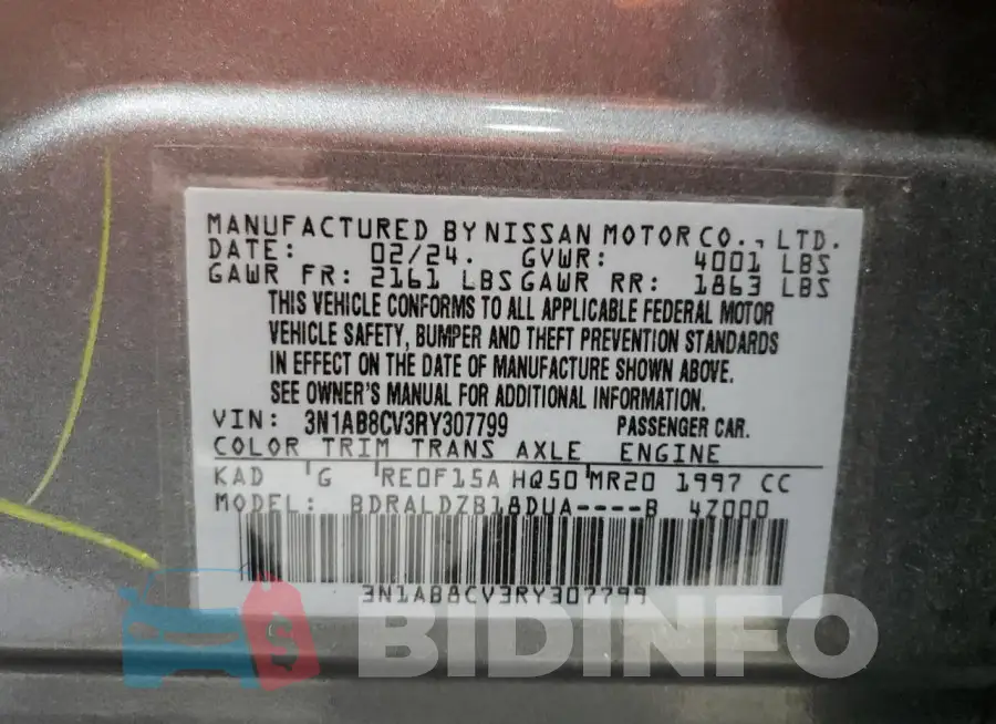 3N1AB8CV3RY307799 Photo# 12