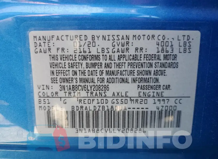 3N1AB8CV6LY208286 Photo# 13