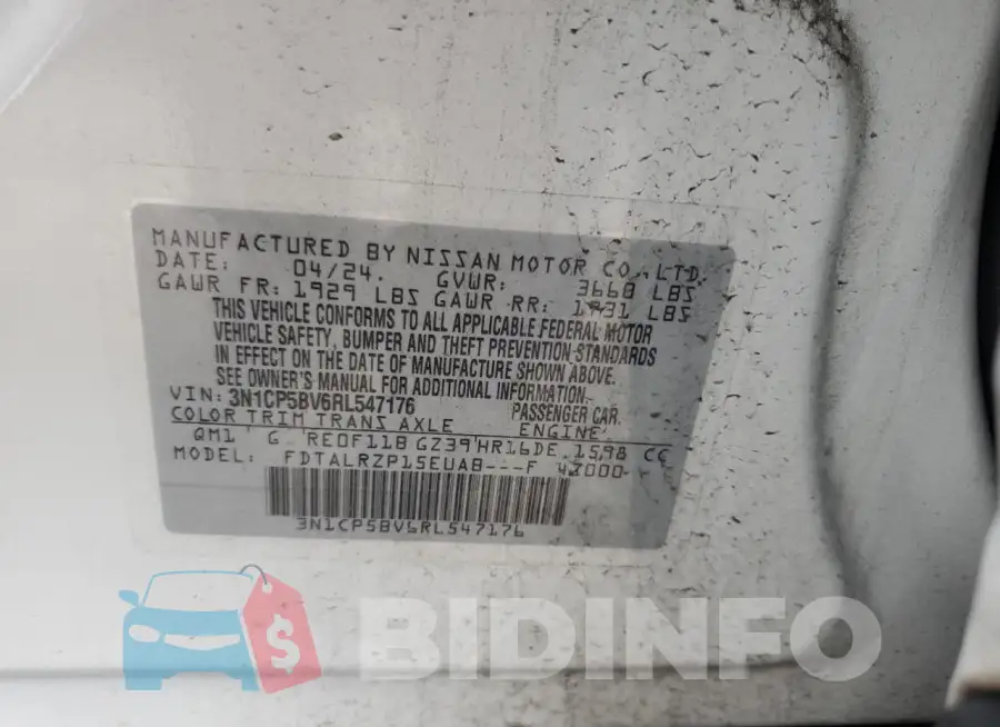 3N1CP5BV6RL547176 Photo# 13
