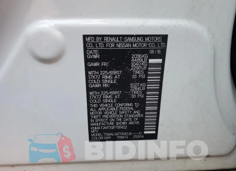 KNMAT2MT1GP716922 Photo# 13