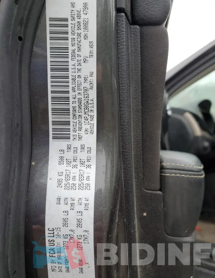 1C4PJMCB0GW163707 Photo# 13
