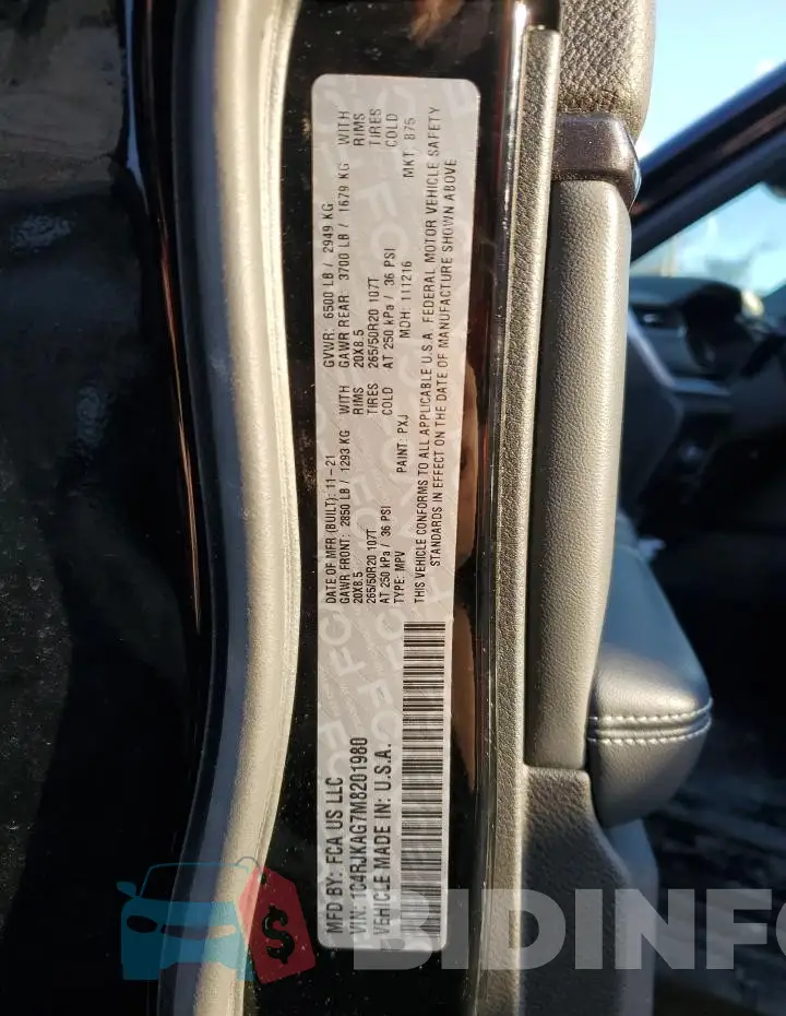 1C4RJKAG7M8201980 Photo# 13