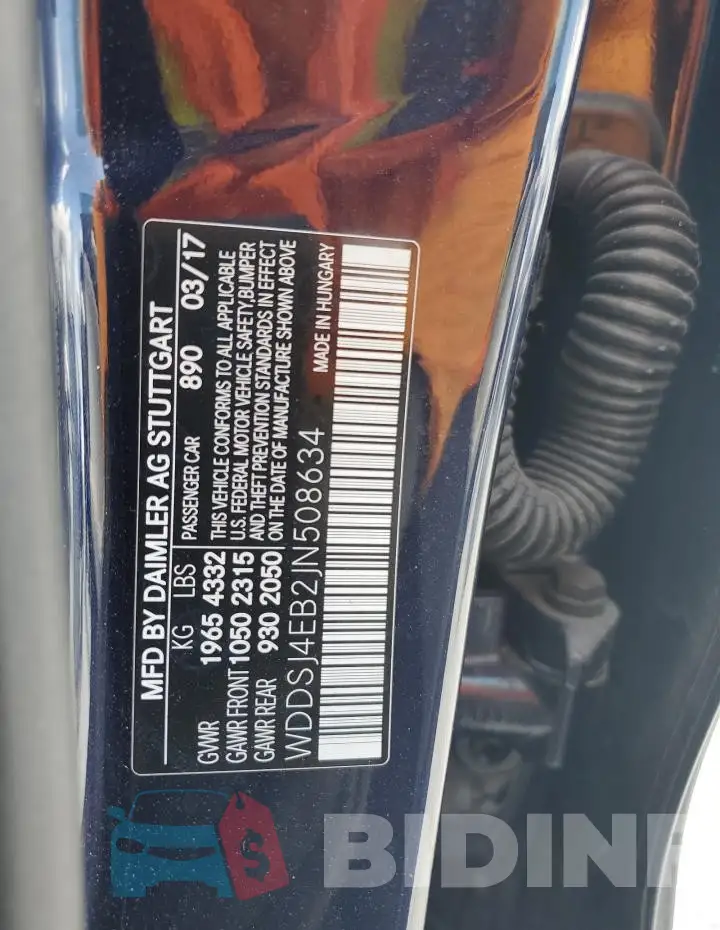 WDDSJ4EB2JN508634 Photo# 12
