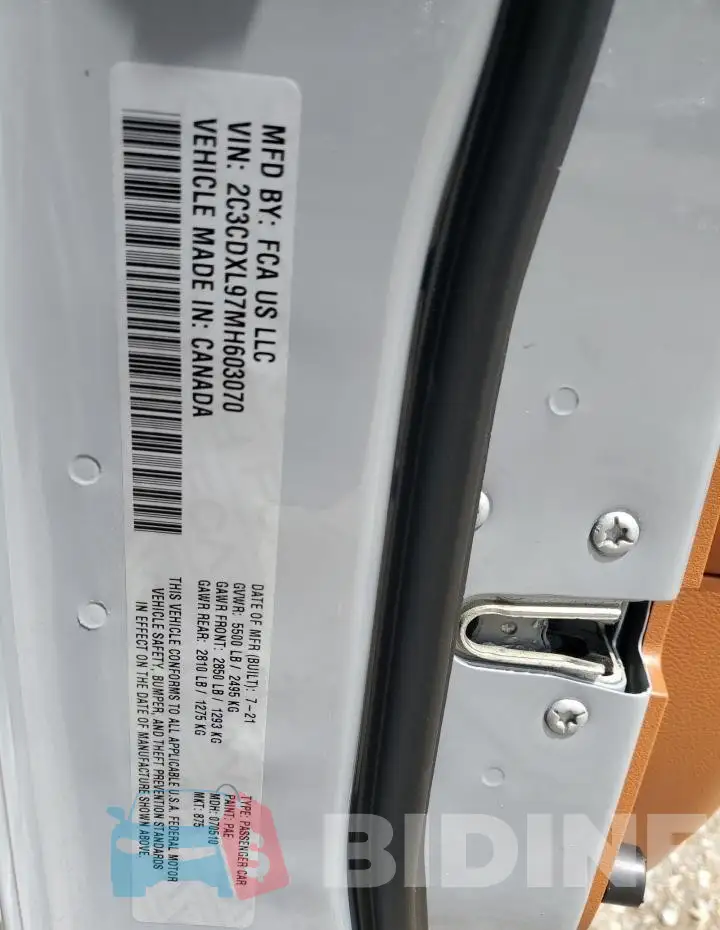 2C3CDXL97MH603070 Photo# 12