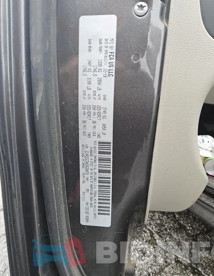 2C4RDGCGXKR620070 Photo# 12