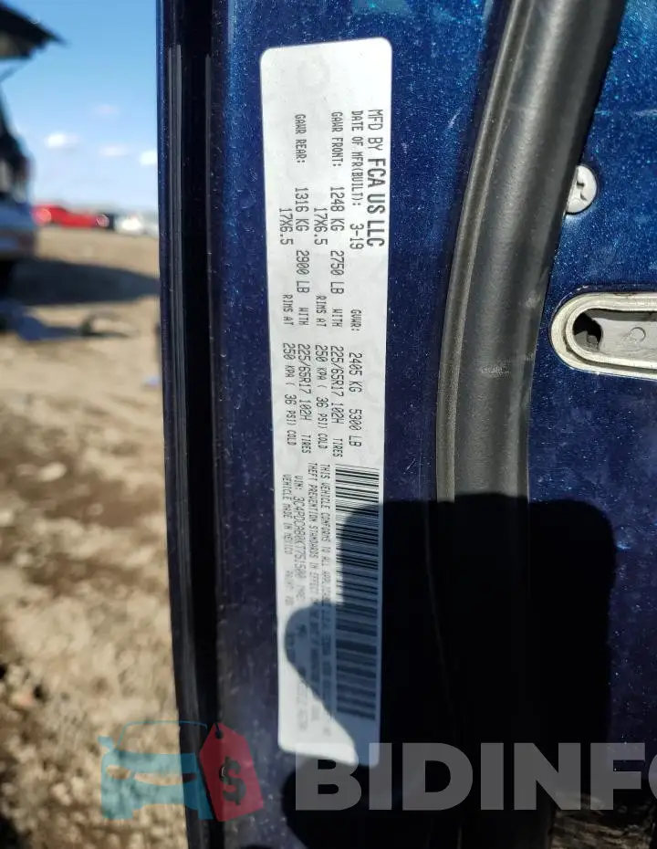3C4PDCAB0KT751500 Photo# 13