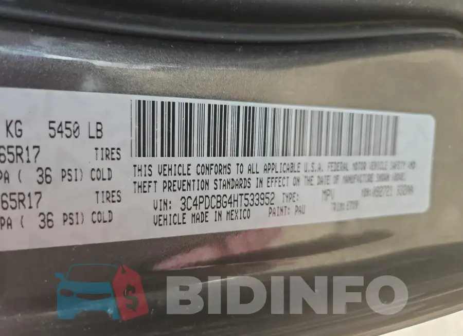 3C4PDCBG4HT533952 Photo# 10