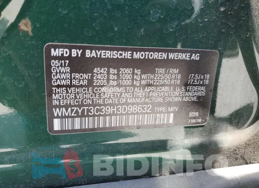 WMZYT3C39H3D98632 Photo# 13