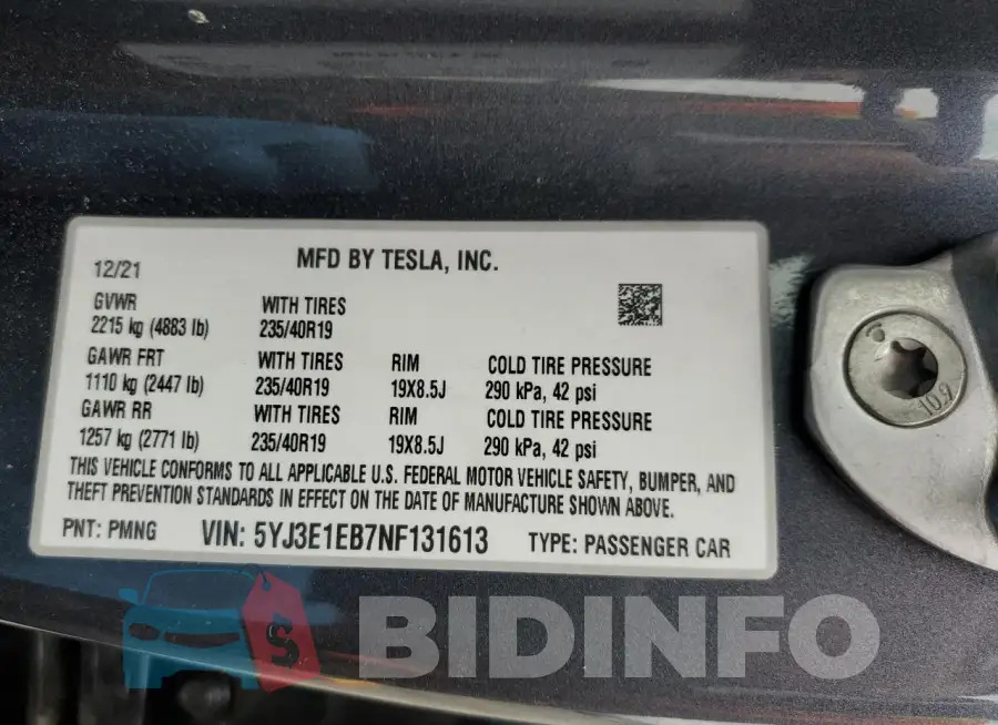 5YJ3E1EB7NF131613 Photo# 12