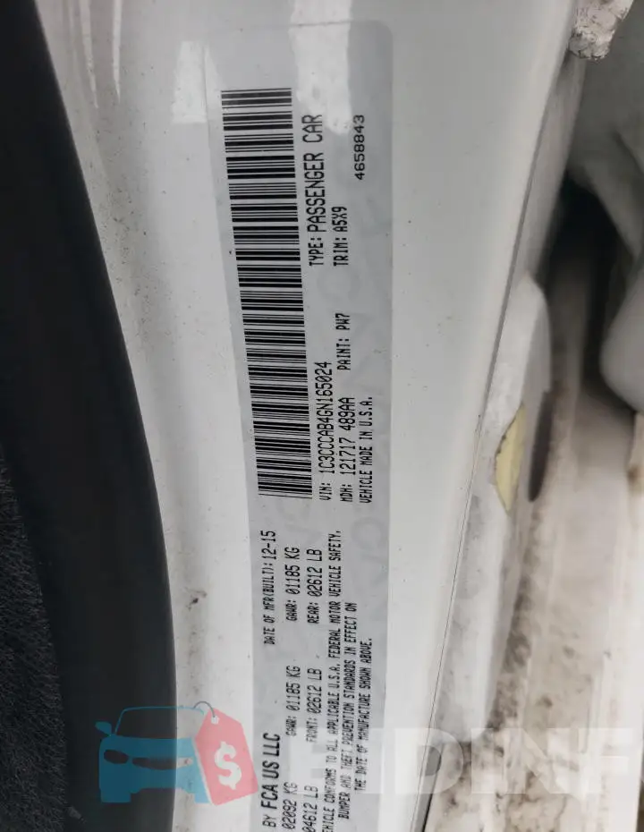 1C3CCCAB4GN165024 Photo# 12