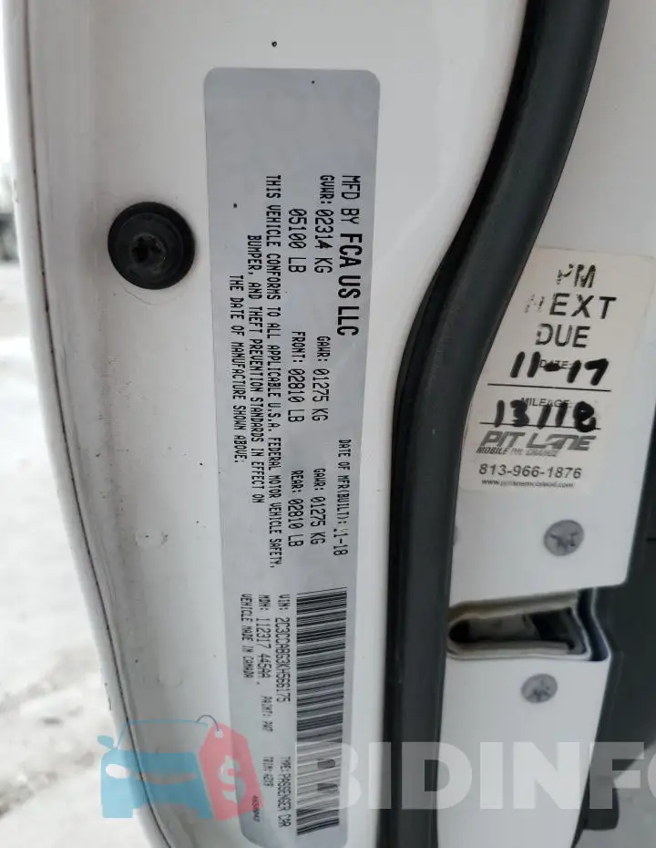 2C3CCABG3KH566175 Photo# 13