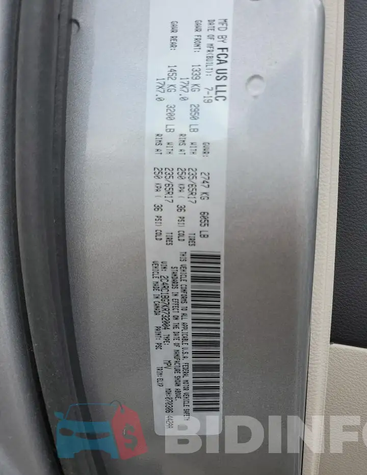 2C4RC1BG7KR732004 Photo# 12