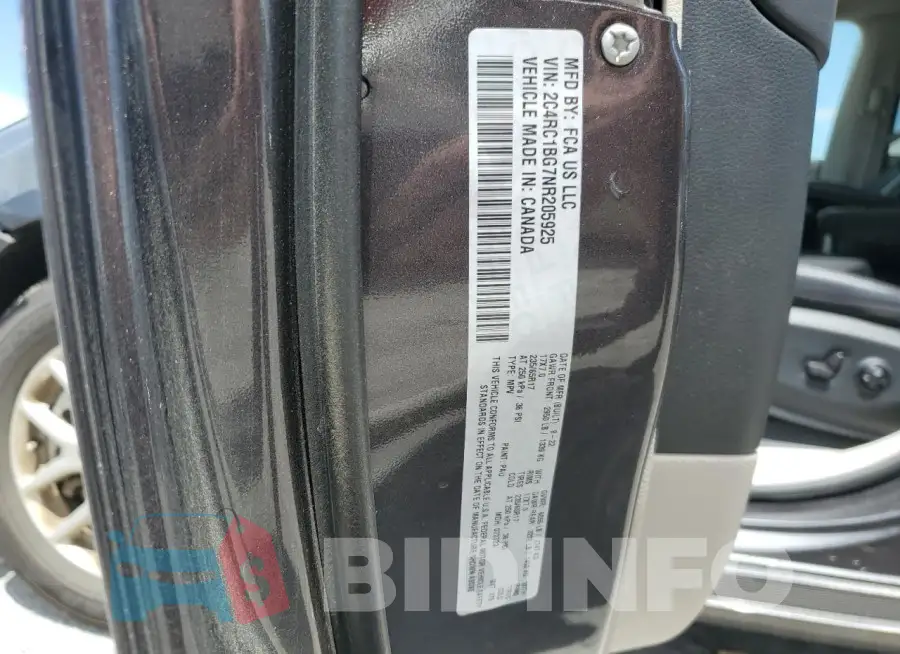 2C4RC1BG7NR205925 Photo# 13