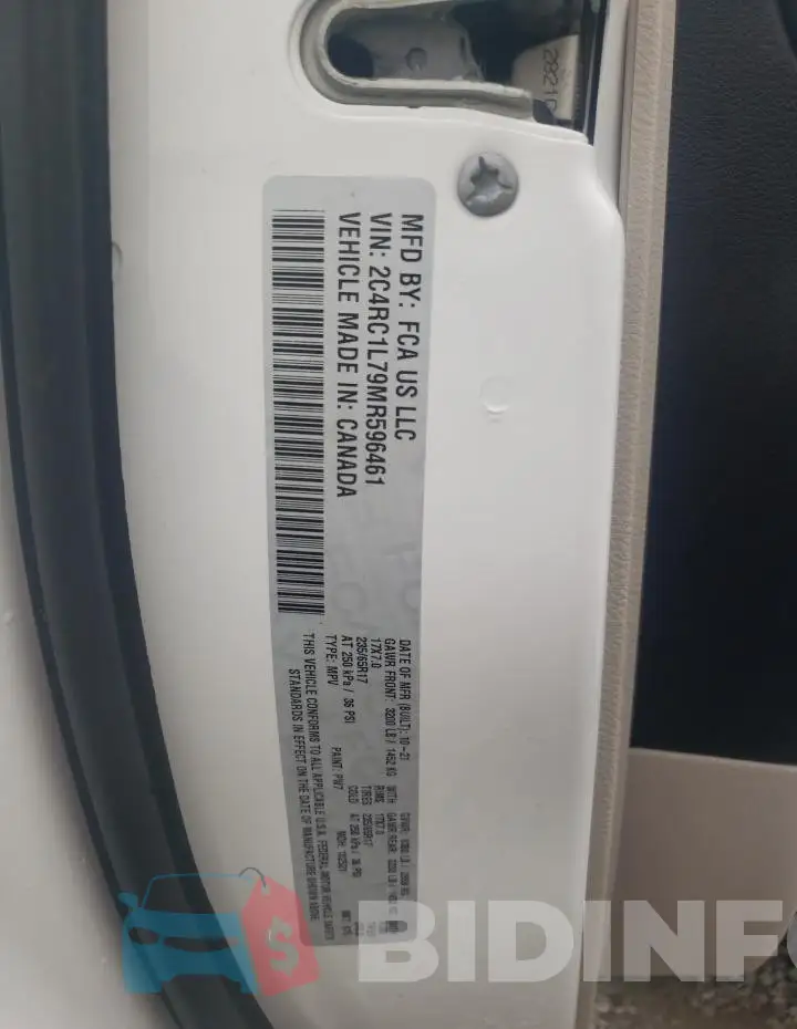 2C4RC1L79MR596461 Photo# 13