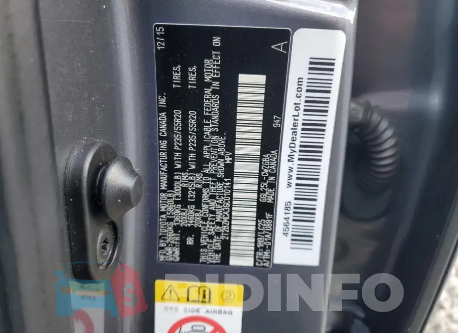 2T2BZMCA3GC010141 Photo# 13