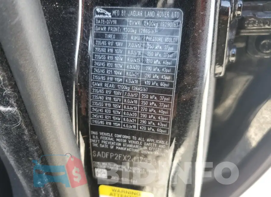 SADFP2FX2J1Z33310 Photo# 14
